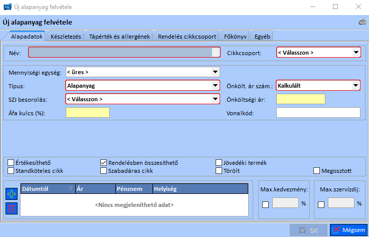 Uj alapanyag felvetele alapadatok.png